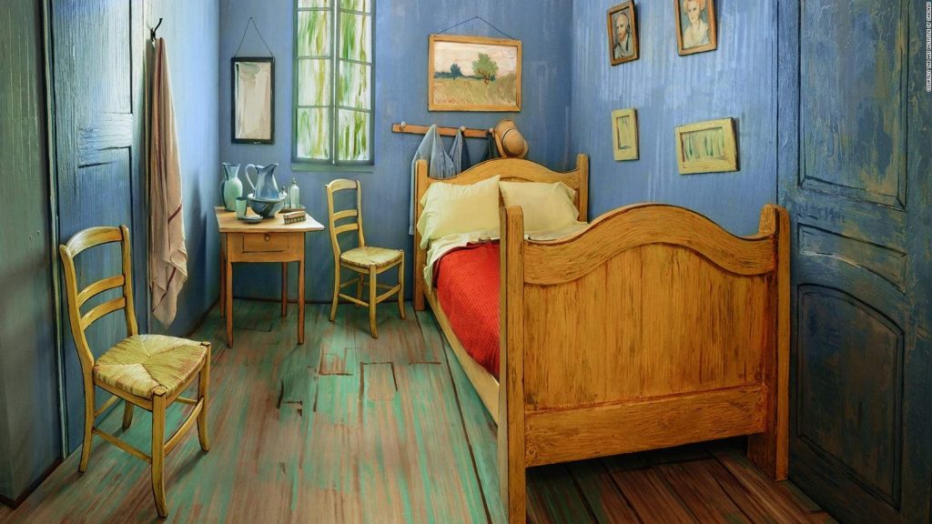 اتاق خواب ساخته شده از نقاشی the bedroom ونگوگ | عجایب نقاشی های معروف جهان | رنگانا