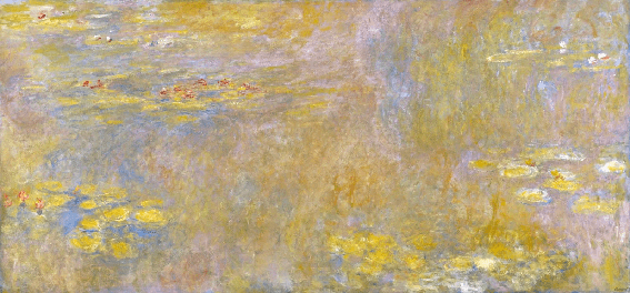نابینایی کلود مونه: رنگانا، گل رز دریایی، 1920، گالری ملی، لندن، بریتانیا.
