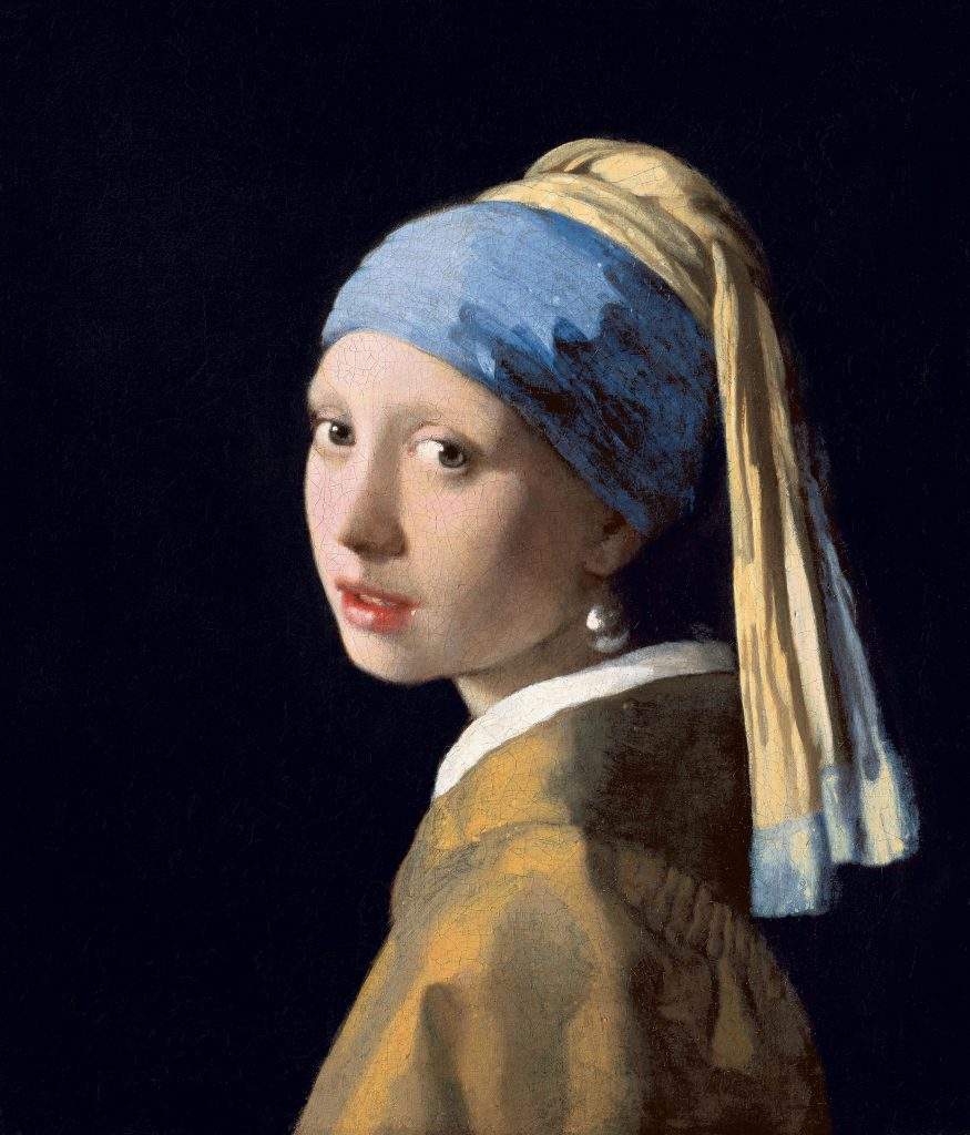 یوهانس ورمیر، دختری با گوشواره مروارید، 1665، موریتشویس، هلند. - رنگانا